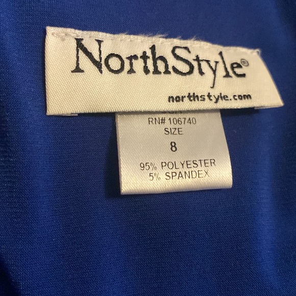 North Style Dress Size 8 Royal Blue Elegant - Picture 4 of 4